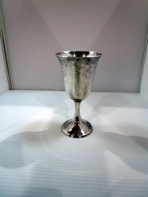 Vintage Watrous  Sterling Silver Water/Wine Goblet 122.4 Grams 6 5/8"