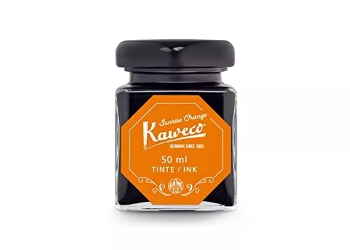 Kaweco Verre à encre 50 ml | Orange soleil Sunrise Orange | végétalien solubl...