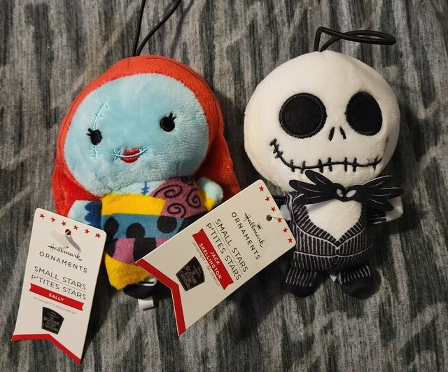 HALLMARK ORNAMENTS SMALL Stars Nightmare Before Christmas JACK & SALLY
