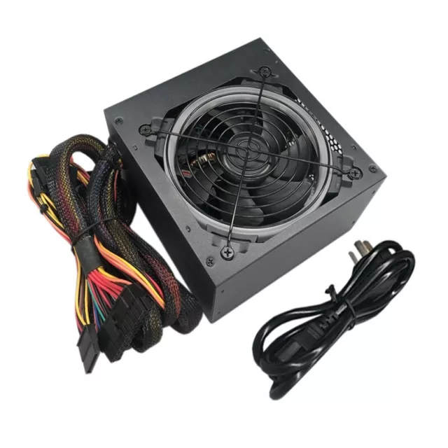 MAX 450W Computer Multi-output Power Supply Support 6P GPU 8 CPU for w/ 12cm Fan