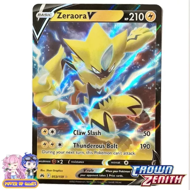 Zeraora V - 053/159 - Crown Zenith - Pokemon TCG Cards