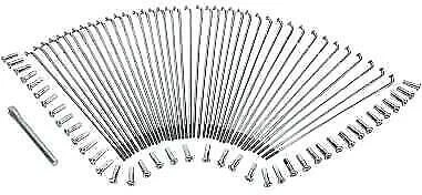 Drag Specialties Stainless Steel 9 3/4in. Spoke Set for Drop Center Rim - 21in.