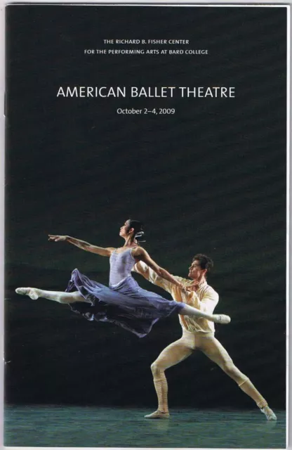 American Ballet Theatre Seven Sonatas World Premiere Oct 2 2009 + Ticket Stub