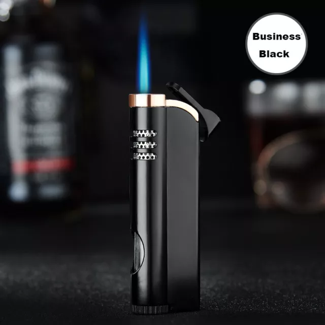 Cigar Torch Jet Lighter Refillable Butane Windproof Flame Cigarette Gas Lighters