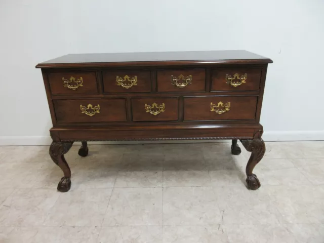 Henredon 18th Century Mahogany Ball Claw Server Sideboard Console Cabinet