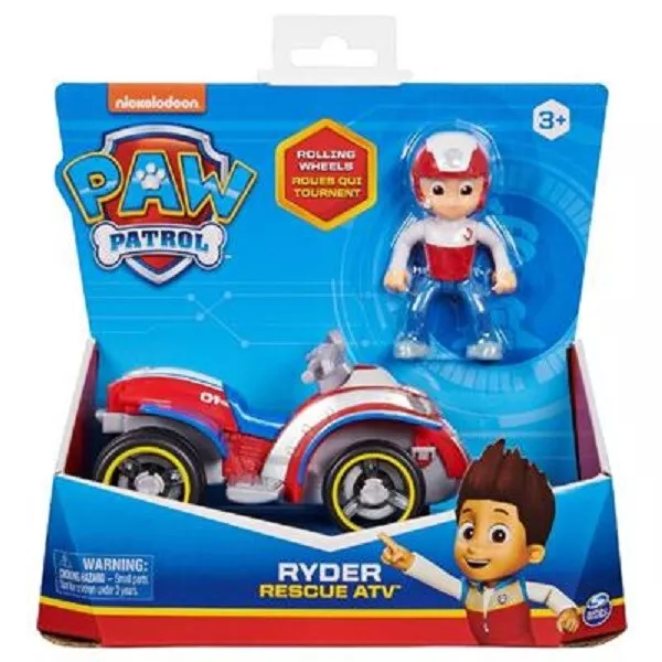 Paw Patrol Ryder Rescue ATV Basic Auto mit Figur