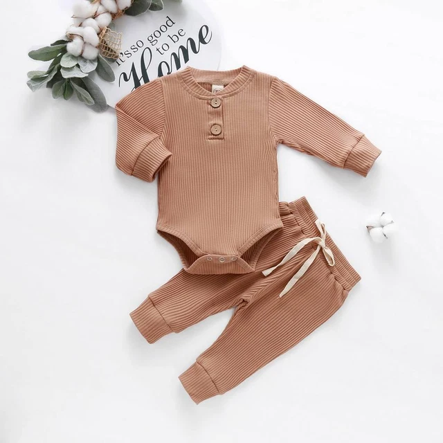 Pantaloni con pagliaccio neonato bambina top tuta abiti per bambini 4