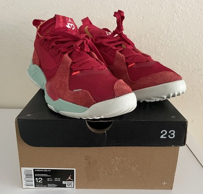 NIKE MENS JORDAN Delta Jade Aura Sail Spruce Red Black Light Bone ...