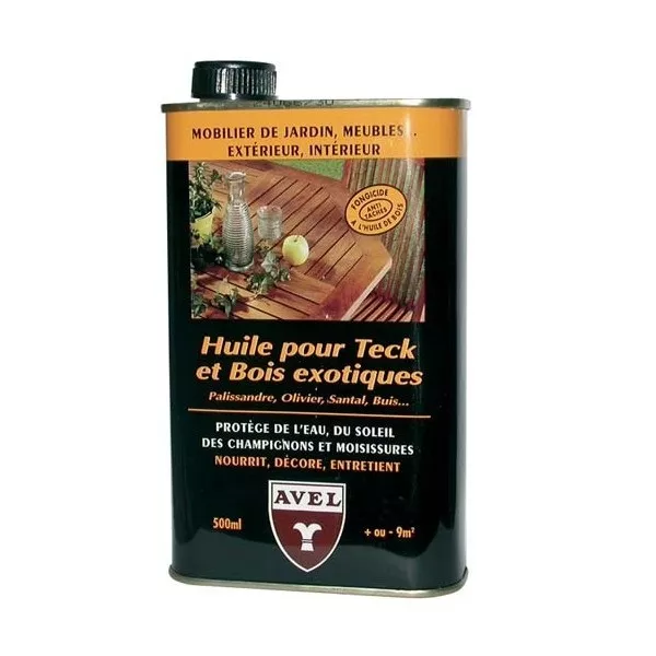 Huile Teck Bois Exotiques Evite Grisaillement Avel 1L