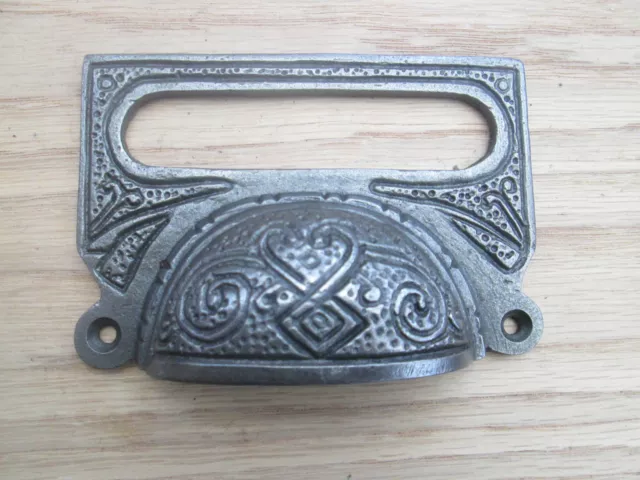 Cast Iron shell Bin Tray Cup Cupped Pull Cabinet Cupboard Drawer Door Handles