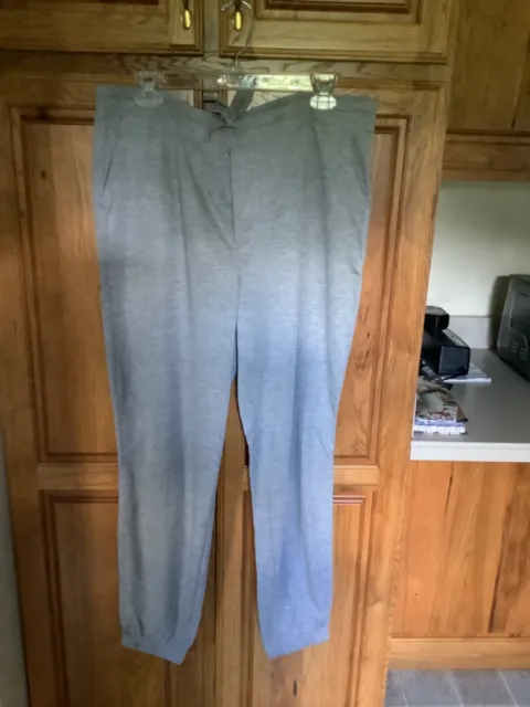 Hue U15109 XL New W/Tags Gray Chill Relaxed Fit -Jersey Leggings W/Pockets