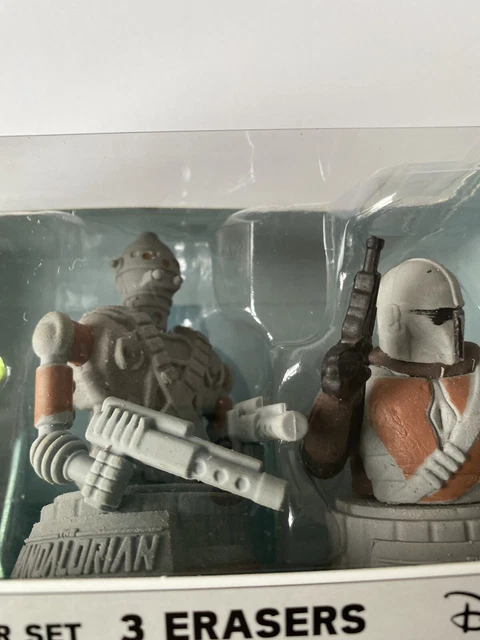 starwars mandalorian erasers set 3pc set new disney 5