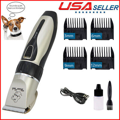 Pet Grooming Clippers Kits Low Noise Dog Cat Rechargeable Cordless Hair Trimmer