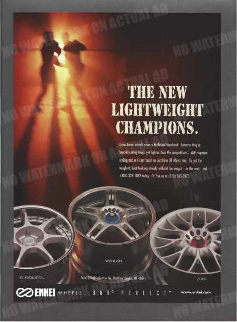 Enkei Wheels Rims 1997 Trade Print Magazine Ad Automotive ADVERT ADVERTISEMENT