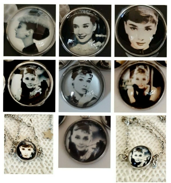 Audrey Hepburn Earrings Necklace Bracelet 2 Pieces Silver 🇦🇺Made In Australia