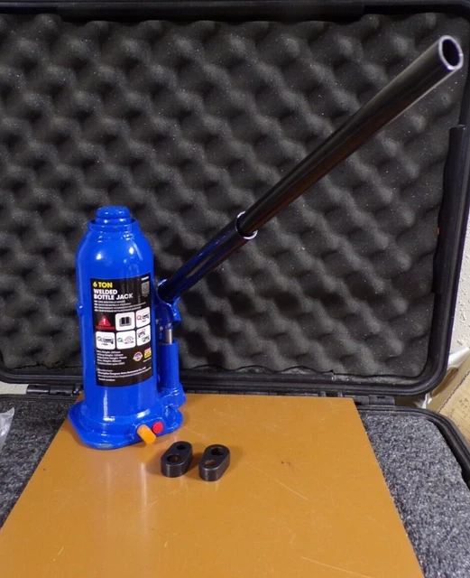 Side Pump Bottle Jack, TH90604X, 6 Ton Capacity 8-1/2″ to 16-5/8″ High (G)