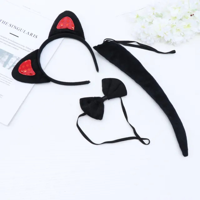 3 Pcs Kind Katzen-Stirnbänder Für Frauen Pailletten-Tier-Stirnband
