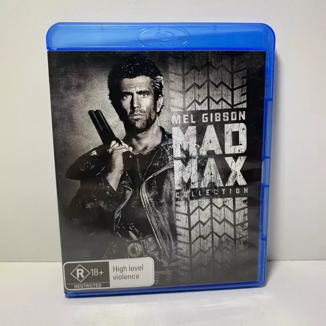 Mad Max Collection - 3 Disc Set Region B Blu-Ray - Mel Gibson - VGC + Free Post