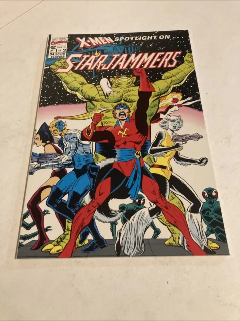 X-MEN SPOTLIGHT ON STARJAMMERS # 1 & # 2 Marvel Comic Books G/VG 1990 Copper Age 9