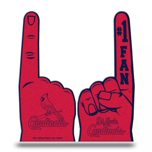 St Louis Cardinals Flach Schaumstoff Finger - #1 Fan Hand Neu Going Zum Spiel