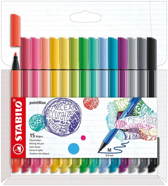 STABILO pointMax 15er Etui Neue Farben | Stück | In Karton | 2022