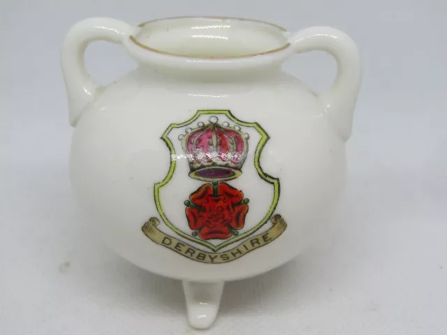 WH Goss Crested Ware Derbyshire Model Ancient Pipkin Southampton