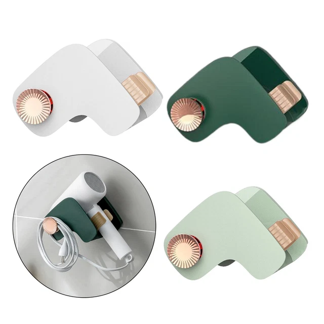 Support Mural Réglable Mains Libres Pour Sèche-Cheveux Avec Crochet De