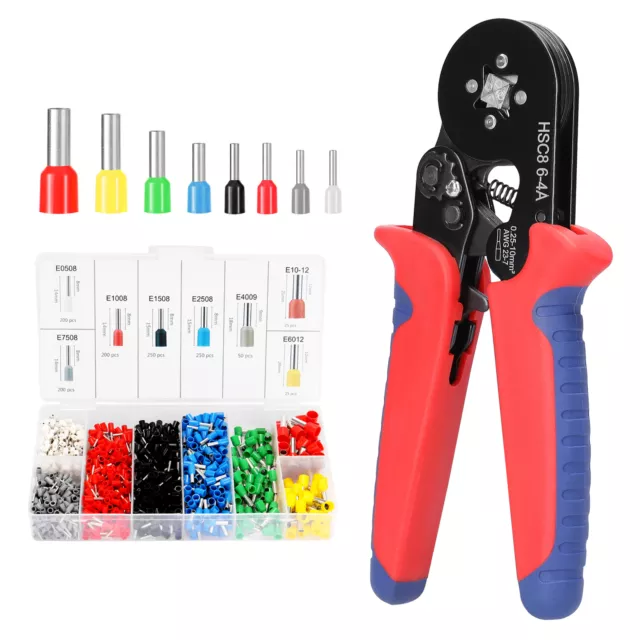 Ferrule Crimping Tool Kit AWG 23-7 Self-Adjustable Ferrel Crimper Kit G8P7