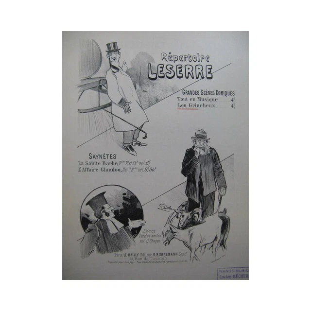 LESERRE Elie Les Grincheux Chant Piano