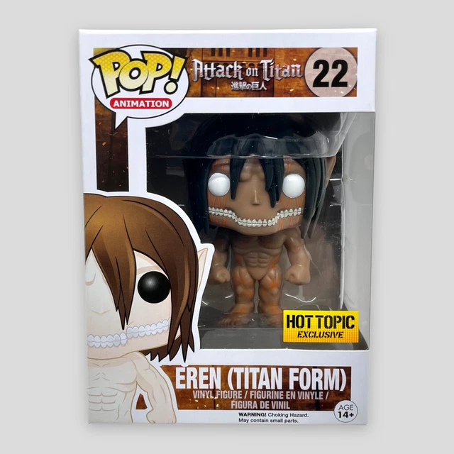 FUNKO POP! ATTACK On Titan Eren Titan Form 22 SHELF WEAR Hot Topic ...