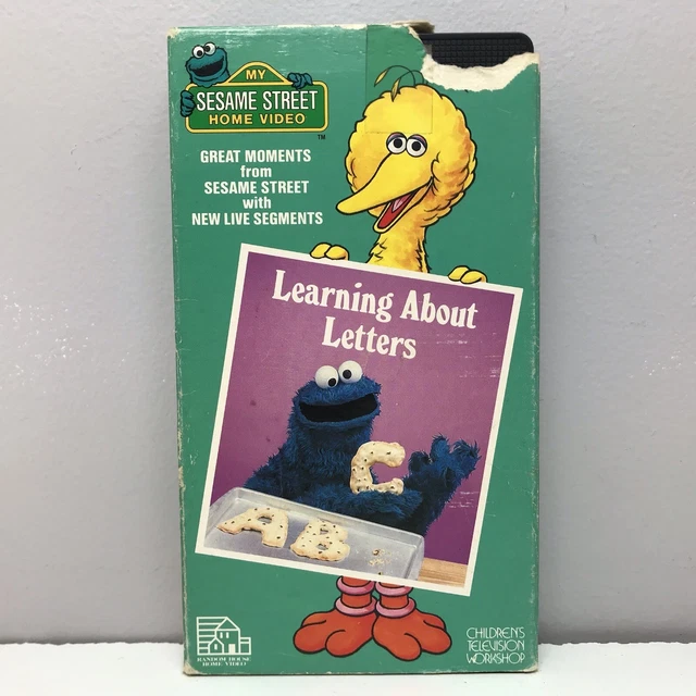 SESAME STREET LEARNING About Letters VHS Video Tape 1986 Cookie BUY 2 Sesame street learning about letters vhs video tape 1986 cookie buy 2