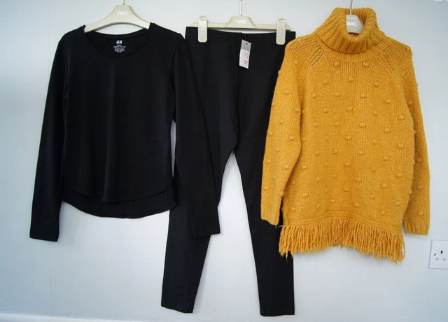 Girls Tops, Skirt Leggings New Look Etc Bundle Age 11-12 Years *Christmas Tops* 2