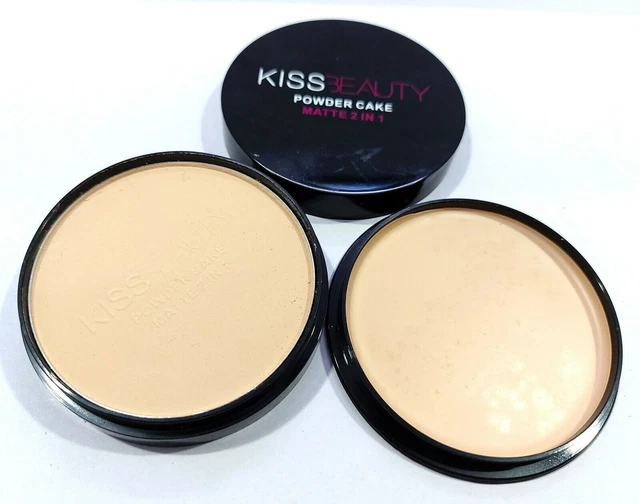 Kiss Beauty Matte Polvo Compacto con acabado Mate 2 en 1
