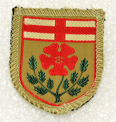 MINT Alberta Provincial Boy Scout Ribbon Bound Badge Black Back Canadian AB1G