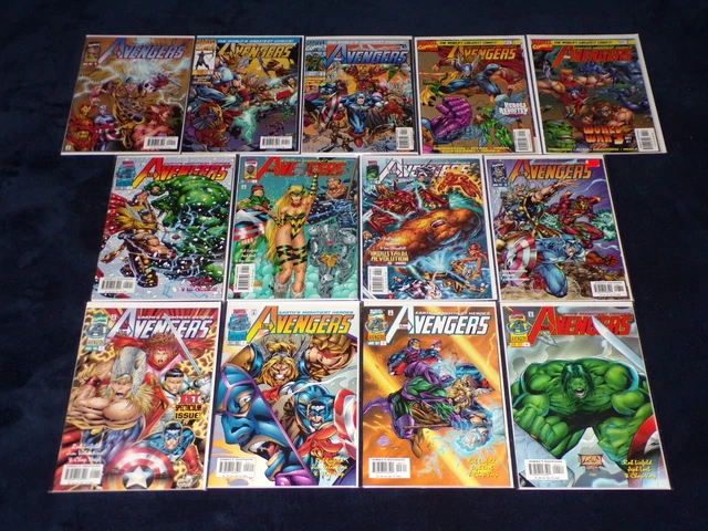 The Avengers 1 2 3 4 5 6 7 8 9 10 11 12 13 Lot 1996 Vol 2 Full Liefeld Series