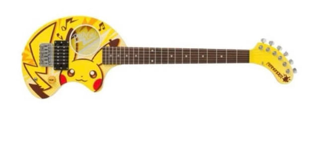 FERNANDES ZO-3 PIKACHU Electric Guitar Yellow Pokemon Ver