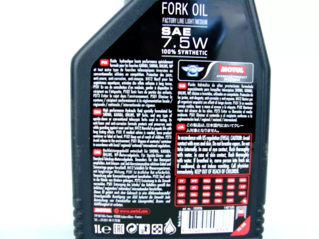 Gabelöl 7,5W 1Liter Motul Fork Oil Factory Line Light Medium Dämpfungsöl 3