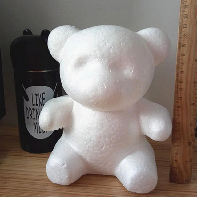 2pcs Dekorative Unfinished DIY Bär Ornamente DIY Bär Puppen 12