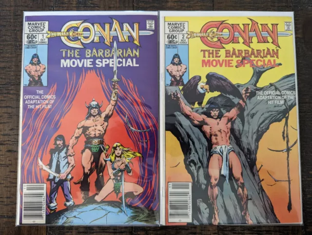Conan the Barbarian: Movie Special #1-2 Complete Series (1982) Newsstand Edition