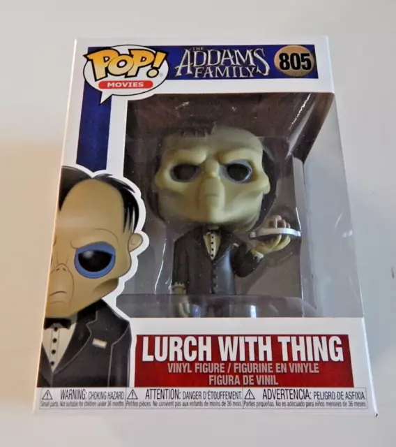 Funko Pop! Movies Addams Family Lurch with Thing #805 (Vaulted) w/Pop Protector