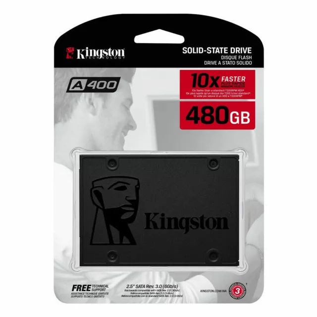 Kingston SSD A400 480GB  Stato Solido 2.5" SATA 3 SA400S37/480G