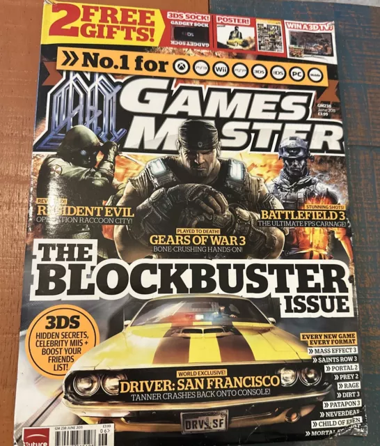 Issue 238 Games Master Magazine June 2011 Driver San Francisco World Exclusive