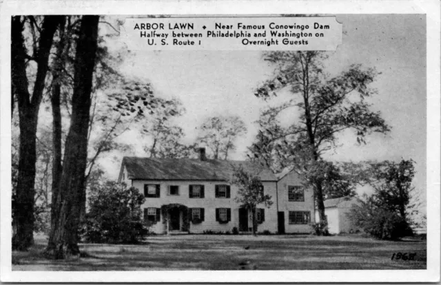 Darlington Maryland MD Arbor Lawn Guest House Near Conowingo Dam Postcard A57
