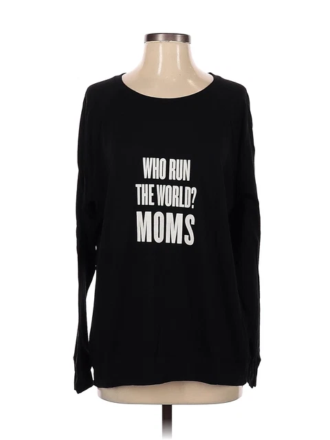 EMI JAY Women Black Long Sleeve T-Shirt S