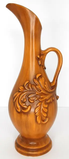 Haeger Pottery 8097 Peasant Gold Vase Mid Century Modern Home Decor