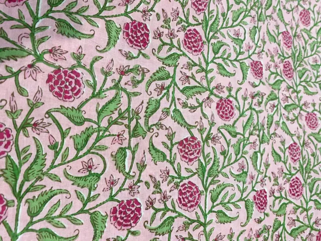 Indien Rose Floral 6.4m Tissu Coton par Le Yard Couture Loisirs Créatifs Tissus