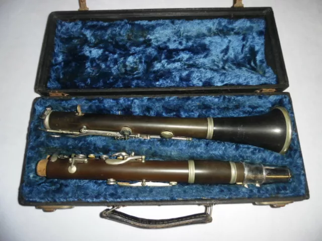 Pre-War Used Vintage Pedler Premier Elkhart, Ind. Wood Clarinet w/ Case 1928-29