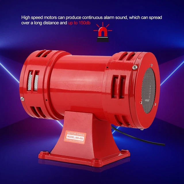(220 240 V) 150DB sirena a motore di sicurezza industriale LED continuo