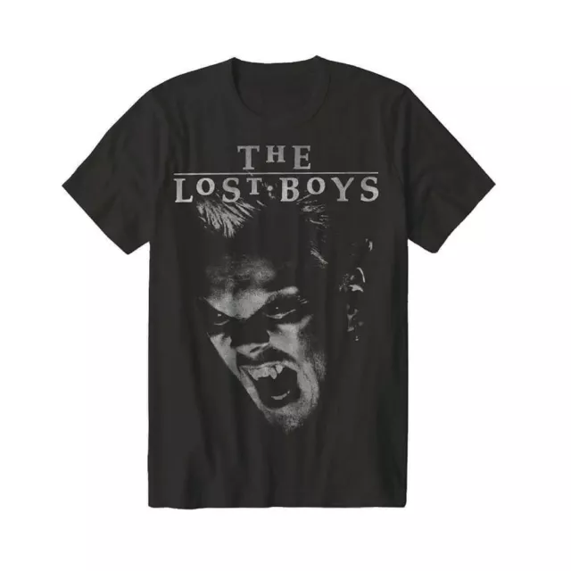 The Lost Boys David Graphic Black Crew Neck Cotton T-Shirt - Sizes S to XXL