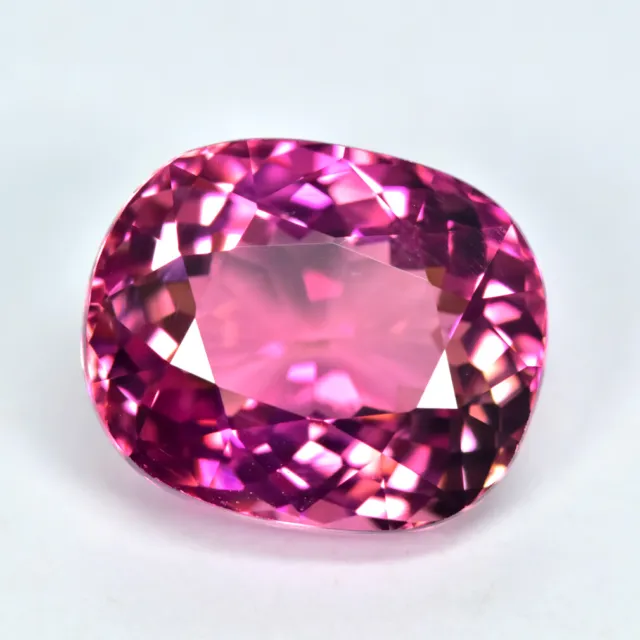 8.18 Cts Awesome Lustrous Natural Nice Pink Tourmaline Cushion Cut Gem